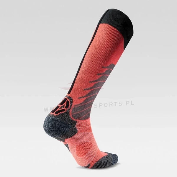 Damskie Skarpety UYN Ski One Merino Pink/Black 2024/25