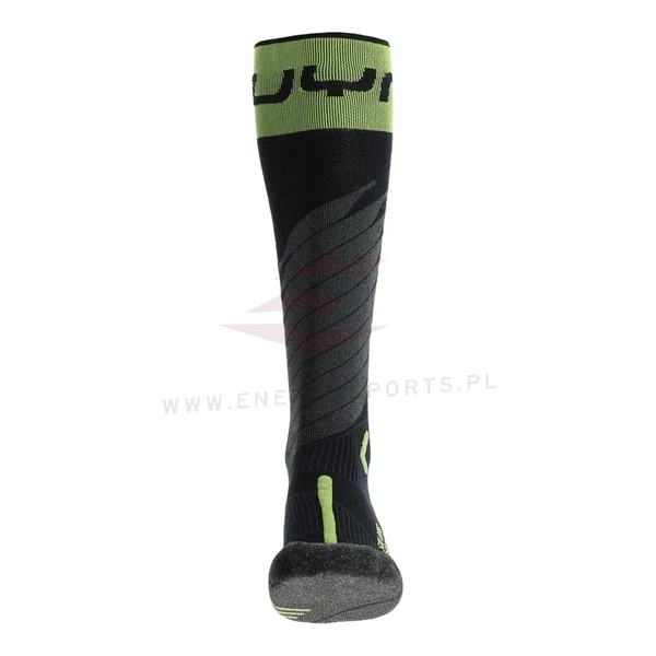 Męskie Skarpety UYN Ski One Merino Black/Lime 2024/25