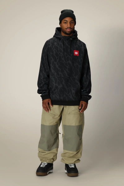 Bluza Termoaktywna 686 Bonded Fleece Hoody Black Fracture Print