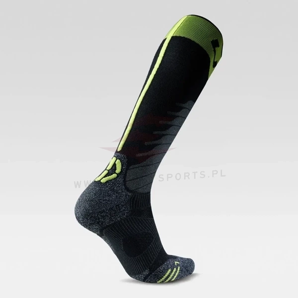Męskie Skarpety UYN Ski One Merino Black/Lime 2024/25