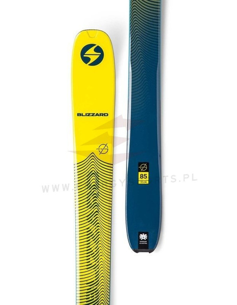 Narty Blizzard Zero G 085 (yellow/blue) flat 19/20
