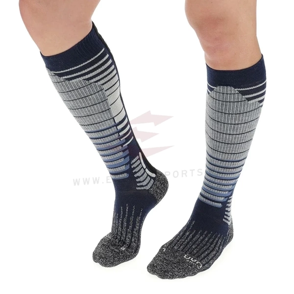 Męskie Skarpety UYN Ski Snowboard Dark Blue/Grey Melange 2024/25