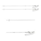 Kije narciarskie Komperdell Rebelution Carbon White 2023/24