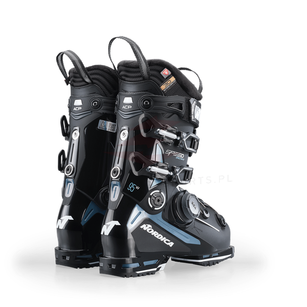 Damskie Buty narciarskie Nordica SpeedMachine 3 Boa 95W (Black/Light Blue/White)