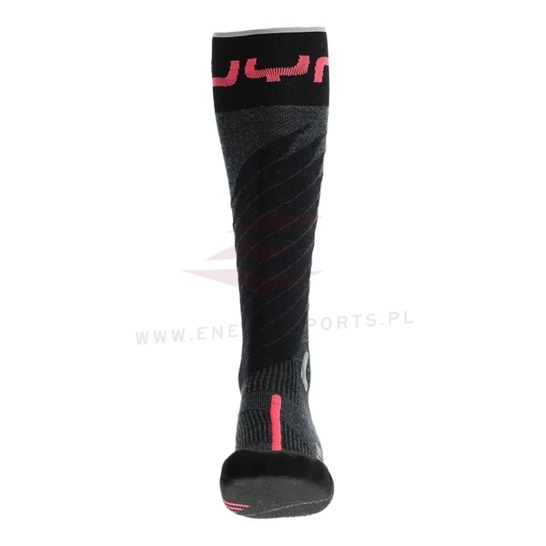 Damskie Skarpety UYN Ski One Merino Anthracite/Pink 2024/25