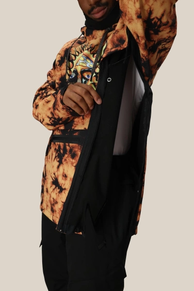 Bluza Techniczna 686 Waterproof Hoody Sublime Orange Tie Dye