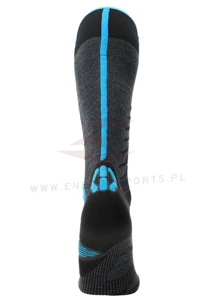Męskie Skarpety UYN Ski One Merino Anthracite/Turquoise 2023/24
