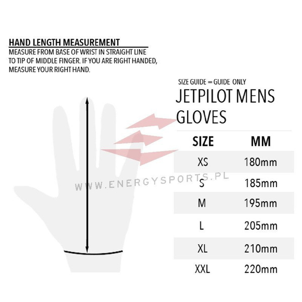 Jetpilot rękawice Matrix Race Full Finger RED