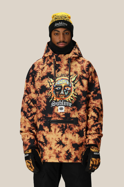 Bluza Techniczna 686 Waterproof Hoody Sublime Orange Tie Dye