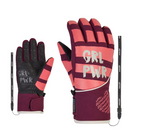 Juniorskie Rękawice Ziener LIWA AS (Velvet Red) 2023/24