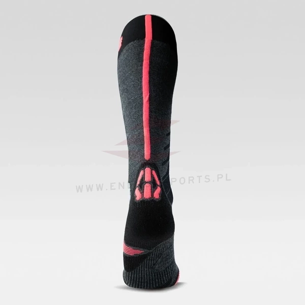 Damskie Skarpety UYN Ski One Merino Anthracite/Pink 2024/25