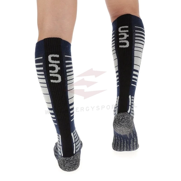 Męskie Skarpety UYN Ski Snowboard Dark Blue/Grey Melange 2024/25