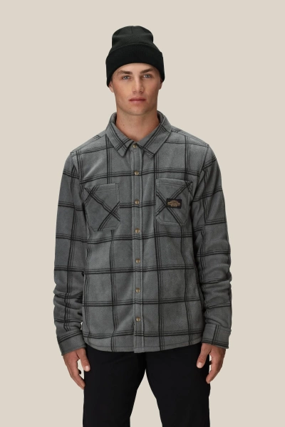 Koszula Termoaktywna 686 Sierra Fleece Flannel Rhino Gray Plaid